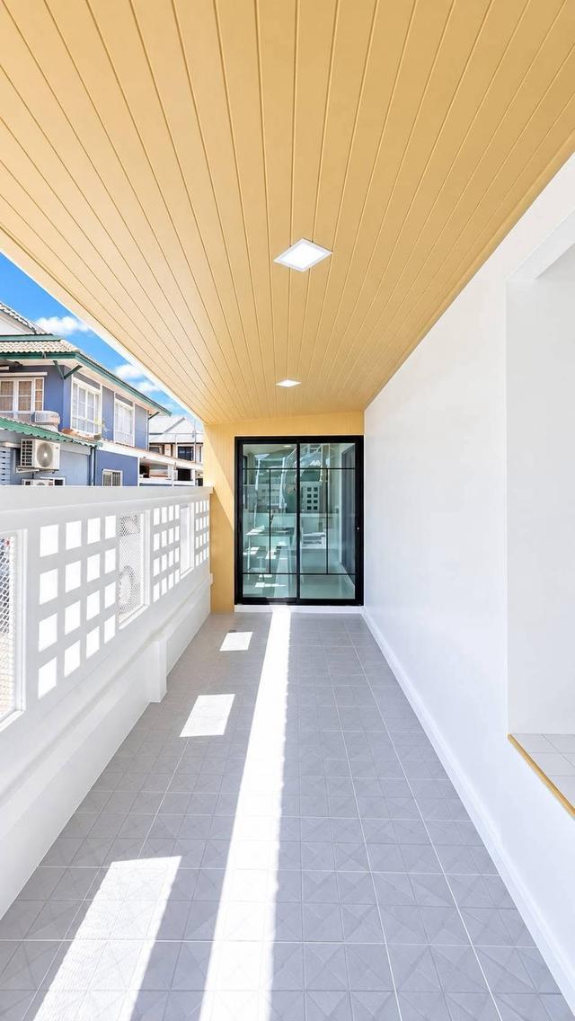 หมู่บ้านพฤกษา14B วัดลาดปลาดุก บางบัวทองทาวน์เฮาส์ 2 ชั้น หลังมุม มีระเบียงด้านหน้า ตกแต่งใหม่พร้อมอยู่ 6