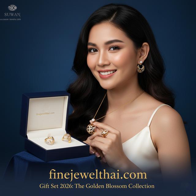 Finejewelthai เซ็ตเครื่องประดับแท้ ของขวัญปีใหม่