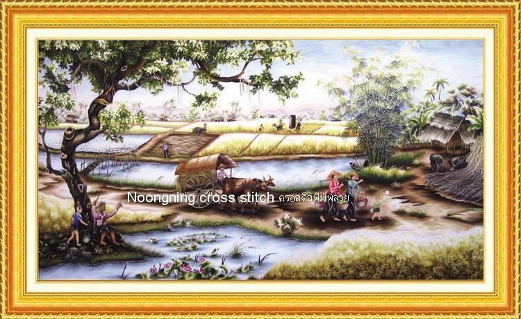 ร้าน Noongning Cross stitch ครอสติสพิมพ์ลาย จำหน่ายอุปกรณ์ครอสติส ภาพติดเพชร1643 5