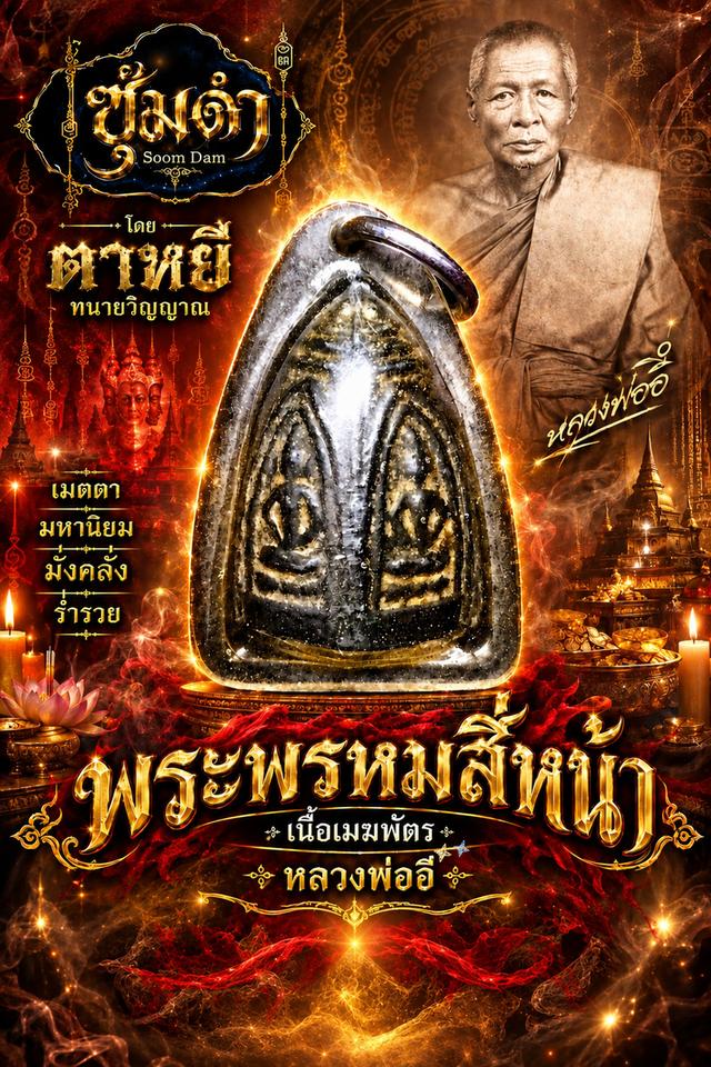 🔥พระพรหมสี่หน้า เนื้อเมฆพัตร หลวงพ่ออี๋