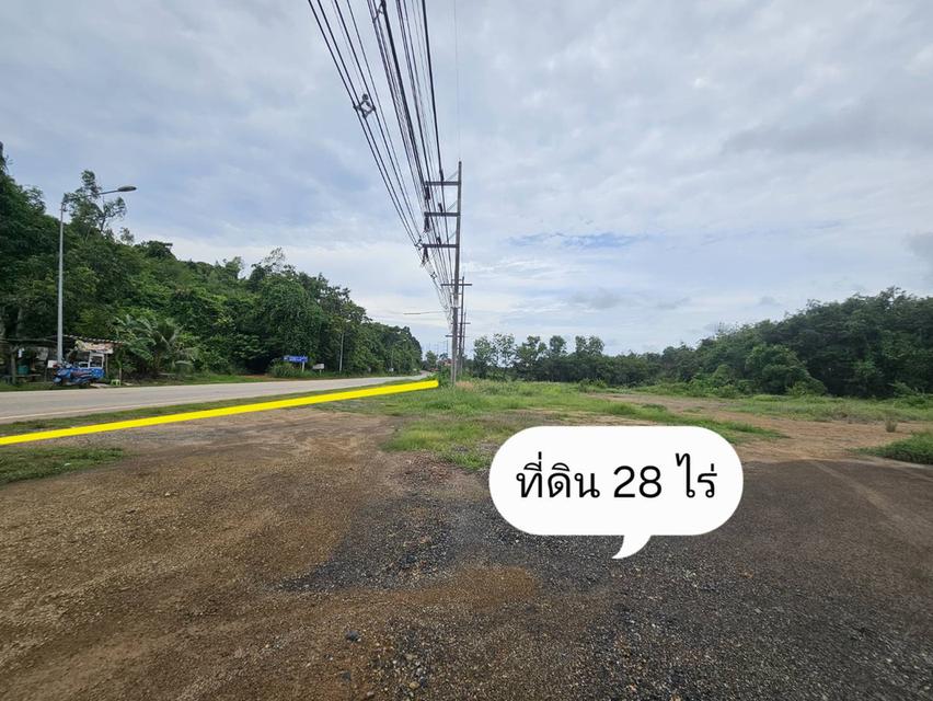 ขายสวนยางพร้อมที่ดิน ขนาด 28 ไร่เศษ  ติดถนนสายสุขุมวิท-ท่าเรือแกลง จ.ระยอง  ที่ดินประเภท ชบ.1-12 ประเภทชุมชน (สีส้ม)🟠  ราคา 26,000,000 บาท (ภ 5