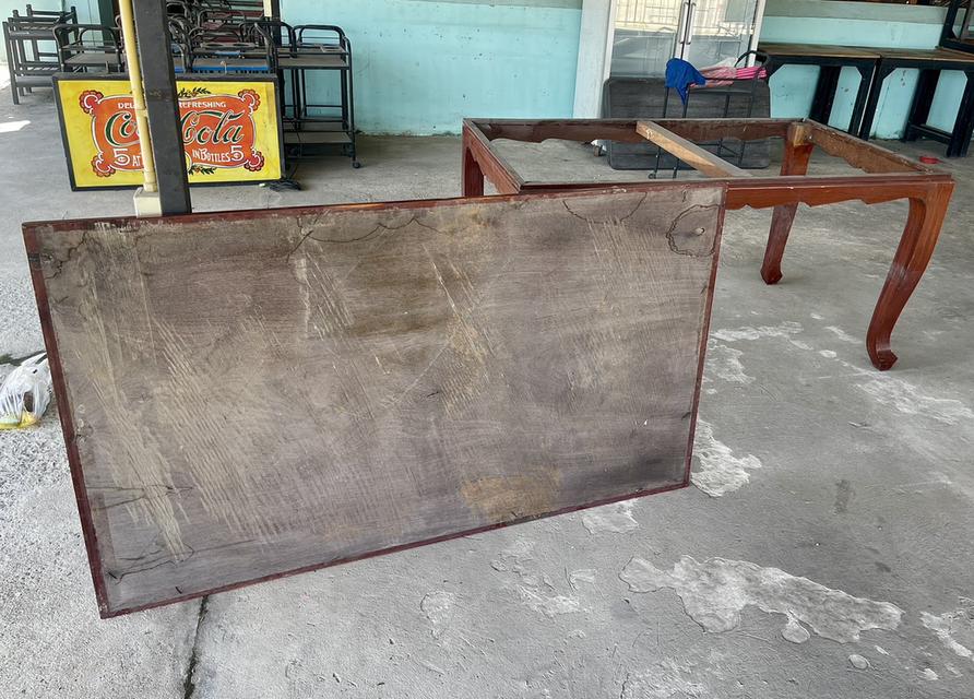 โต๊ะไม้ประดู่แผ่นเดียว โต๊ะรับประทานอาหาร ขนาดยาว150ซม 11