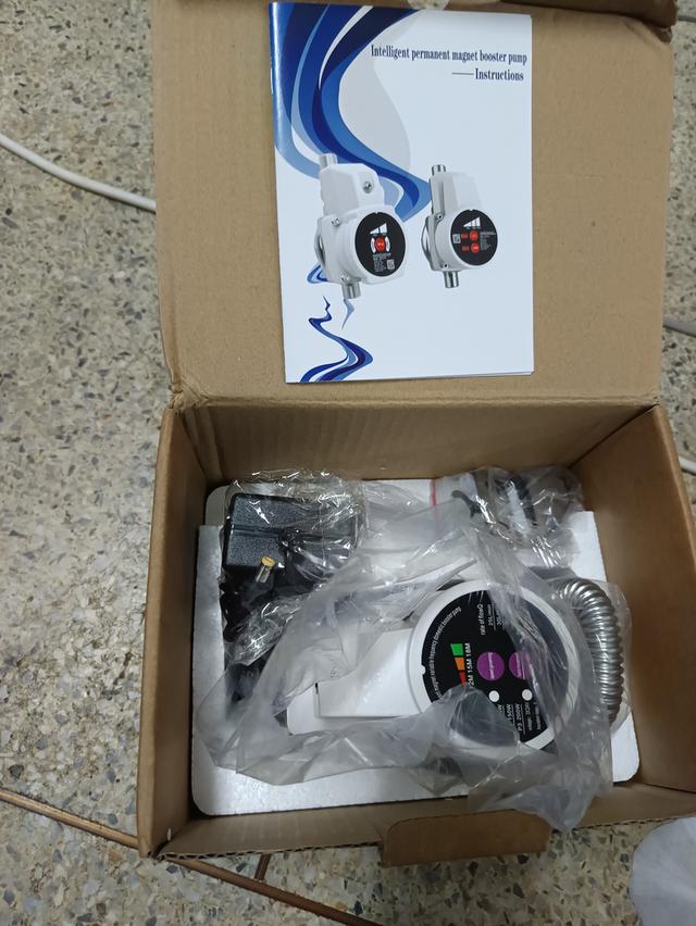 200W 24V Water Pump Booster Pump ปั๊มบูสเตอร์เชื่อมต่อสำหรับหัวฝักบัวอ่างล้างจาน