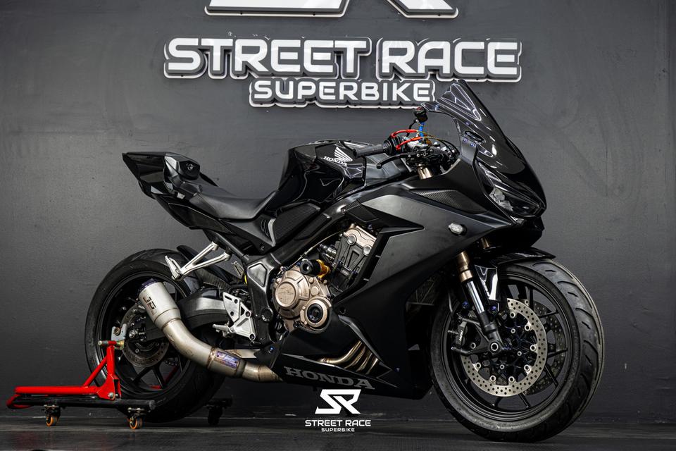 Honda 🔥 cbr650r ปี 2021 🖤 สีดำสุดเท่ ท่อ jp racing + ท้าย r1 โคตรหล่อ!
