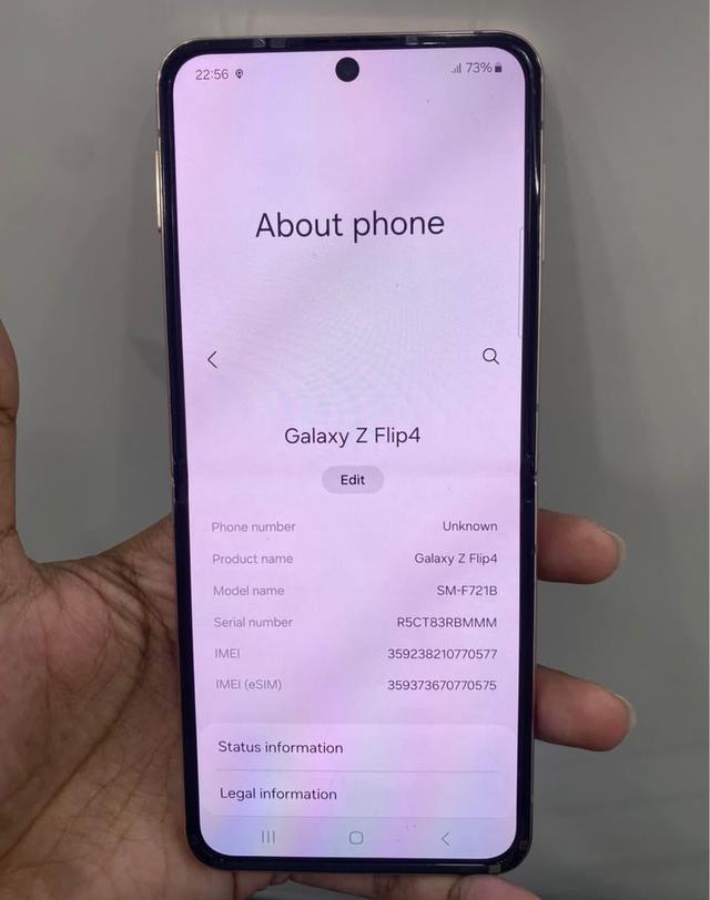 ขายโทรศัพท์ Samsung Galaxy Z Flip 4 เครื่องสวยไม่มีตำหนิ 2