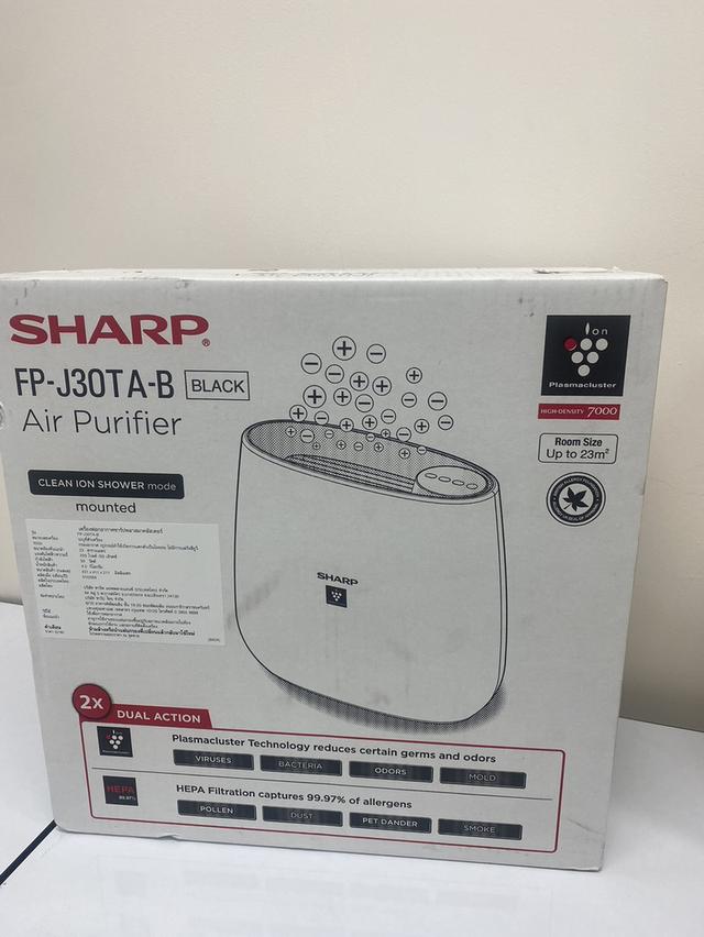 เครื่องฟอกอากาศ ยี่ห้อ Sharp ชาร์ป ขนาด 23 ตร.ม. รุ่น FP-J30TA-B