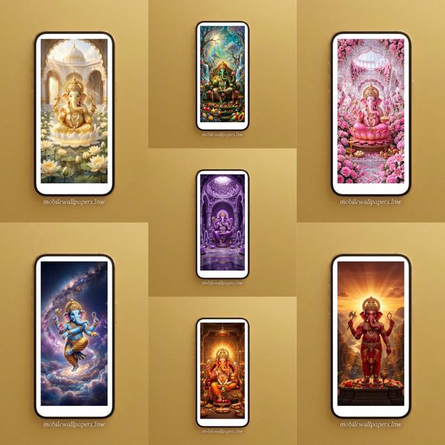 พระพิฆเนศ Lord Ganesha วอลเปเปอร์มือถือ วอลเปเปอร์โทรศัพท์ ต้นไม้อัญมณีแห่งโชคลาภ วอลเปเปอร์มงคล วอลเปเปอร์ไอโฟน Lucky Mobile Phone Wallpaper