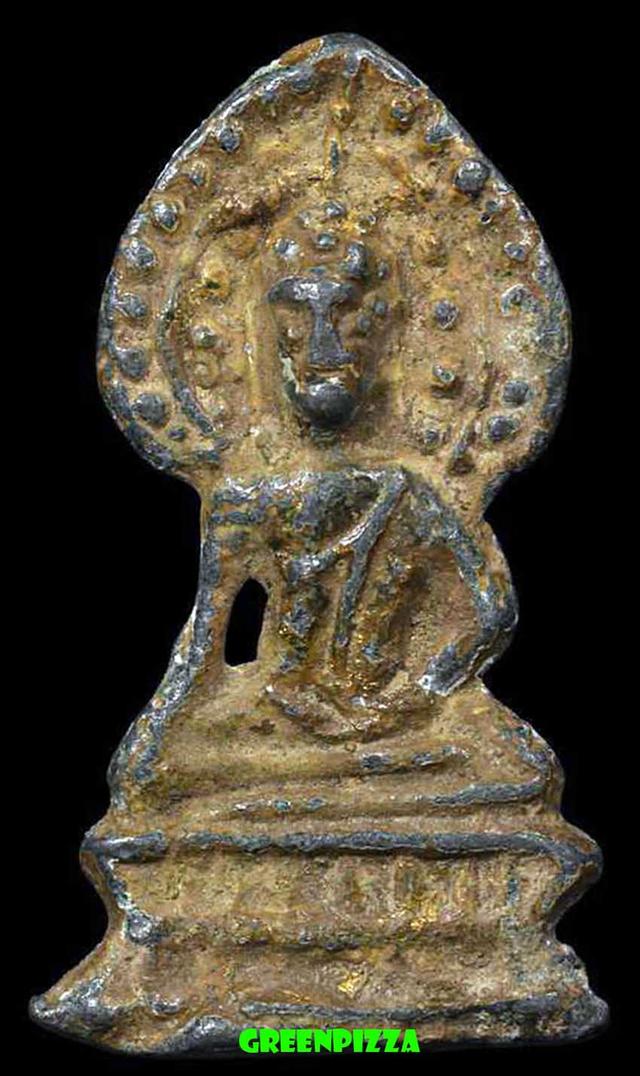 พระปรกโพธิ์เชียงแสนเนื้อชินเงิน