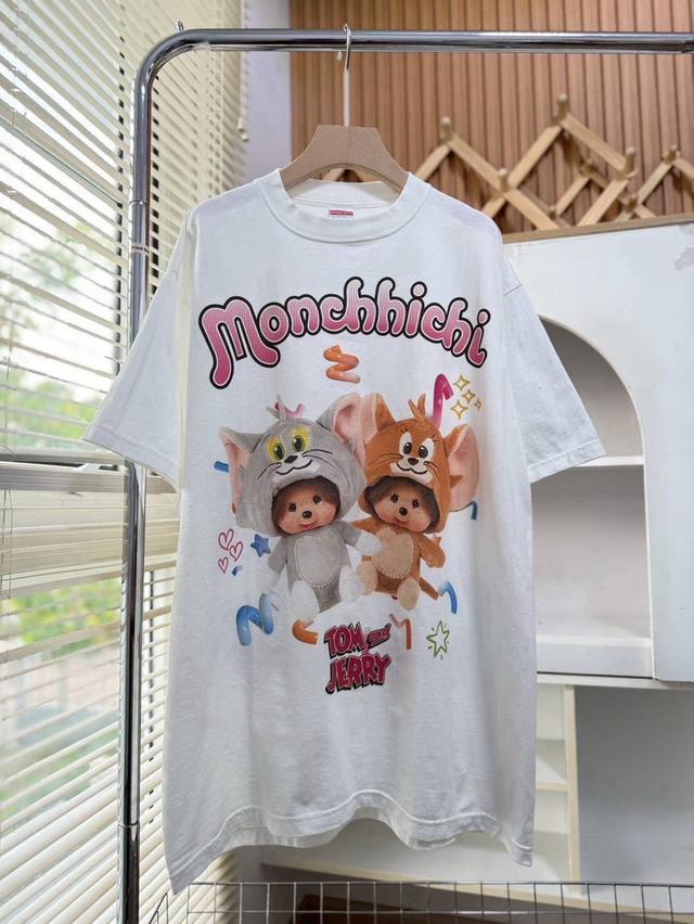 เสื้อยืดmonchichiลายtom&jerry