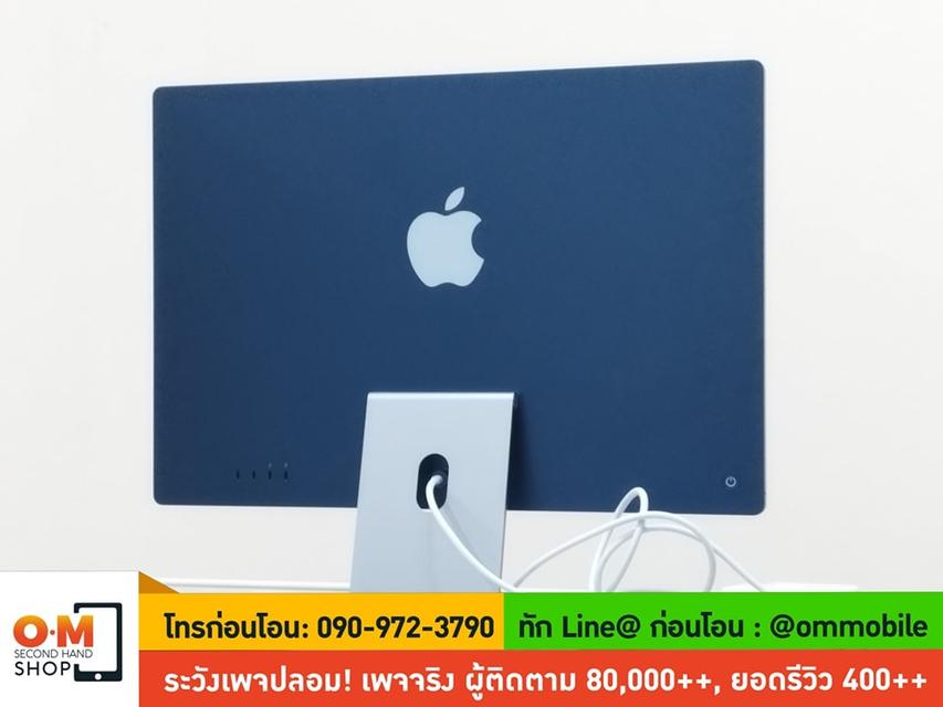 ขาย/แลก iMac 24inch (2021) สี Blue /M1 /Ram 8 /SSD 256 /CPU 8/ GPU 8 ศูนย์ไทย สวยครบกล่อง เพียง 27,900 บาท 2