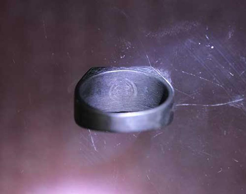 แหวน หลวงปู่ดู่ ปี2525 เนื้อเงิน ขนาดวงใน1.8เซ็นต์ เซ็นต์  ค่ะ p305 4