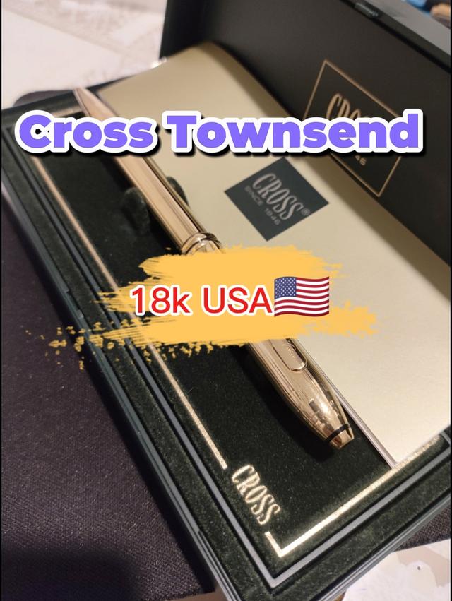 ปากกา ครอส Cross รุ่น Vintage Cross Townsend 18k Ballpoint Pen (Made in USA)🇺🇲