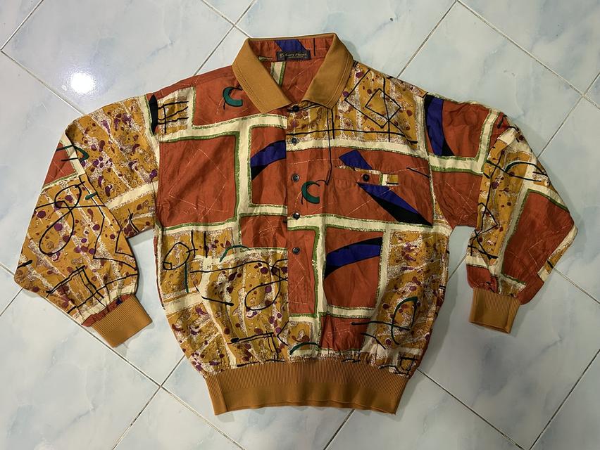 💥Rare Vintage 90s Gary Player "Black Knight" Abstract Polo Shirt💥