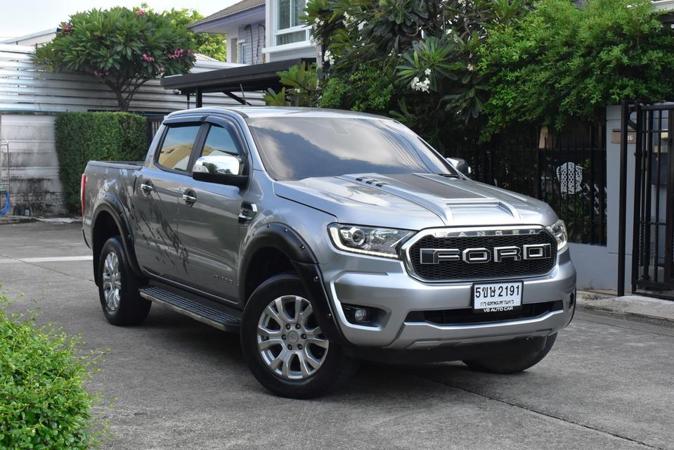 Ford Ranger 2.0 Turbo Limited Hi-Rider Double cab ดีเซล : ออโต้2019 สีเทา ไมล์ 6x,xxx กม.☑️ 6