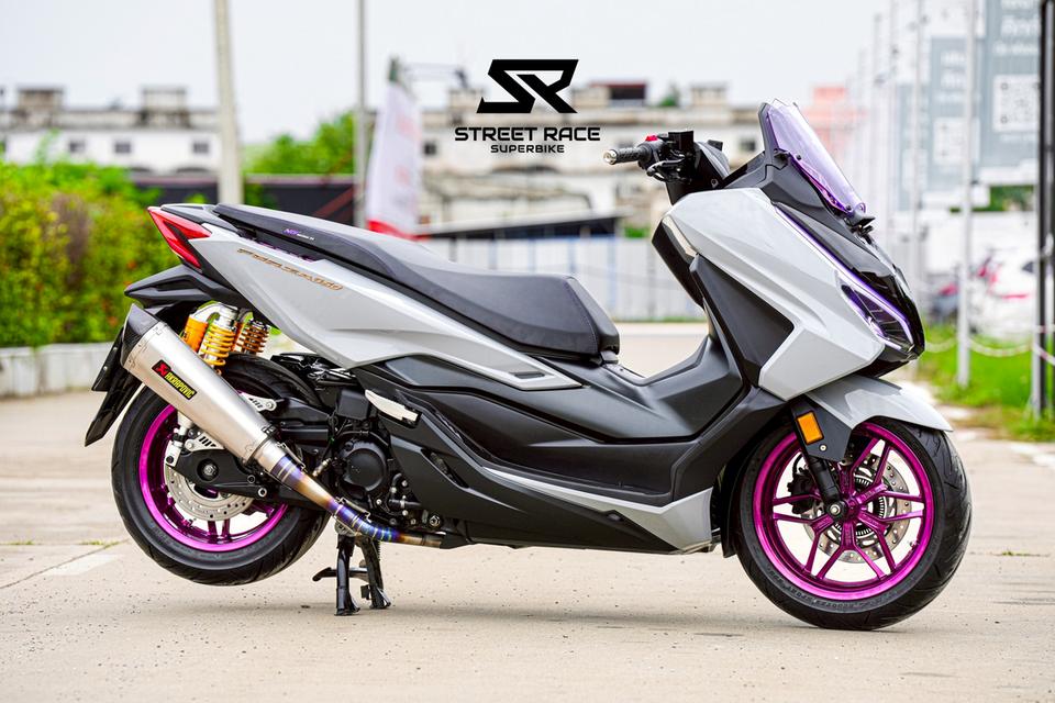 2024 Honda forza 350 rs ปี 2024 แต่งเต็มล้นคัน! 🔥 💥 ท่อ akrapovic / ไฟหรี่ bm + ไฟเลี้ยวในตัว เปลี่ยนสีได้ / ล้อสี powder coat 4