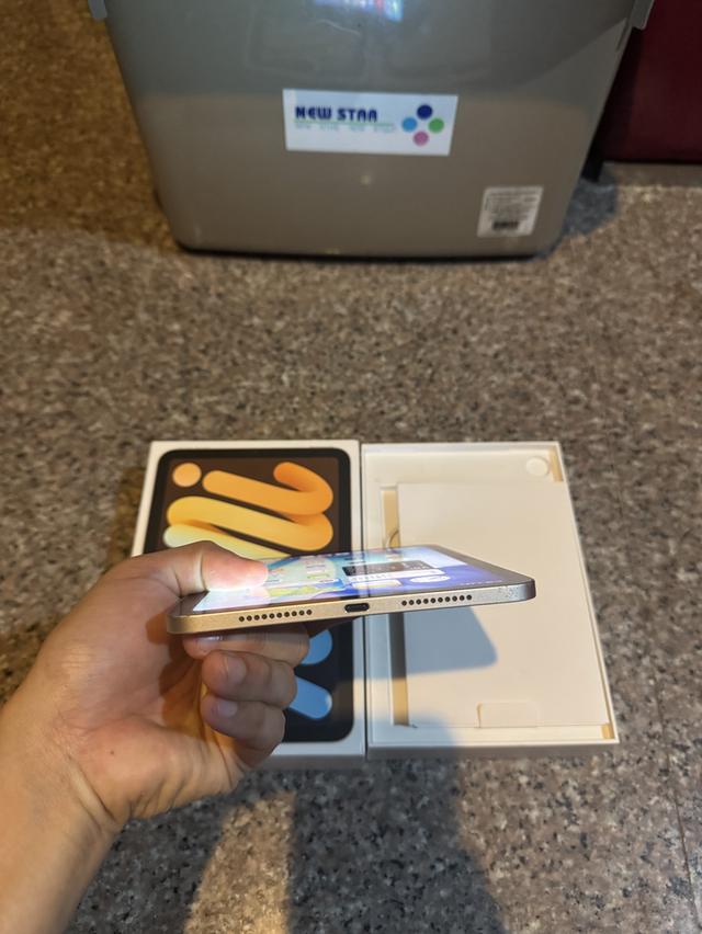 ขายๆๆๆถูกๆๆiPadMini6สีใหม่หายากStar Light มีกล่องอีมี่ตรง 64กิ๊กWifi Only ใช้งานดีทุกๆฟังชั่นสูนTrueทุกๆฟังชั่นรีสโตได้ตลอดไม่มีติดไอคราว Model TH/A รูปที่ 4