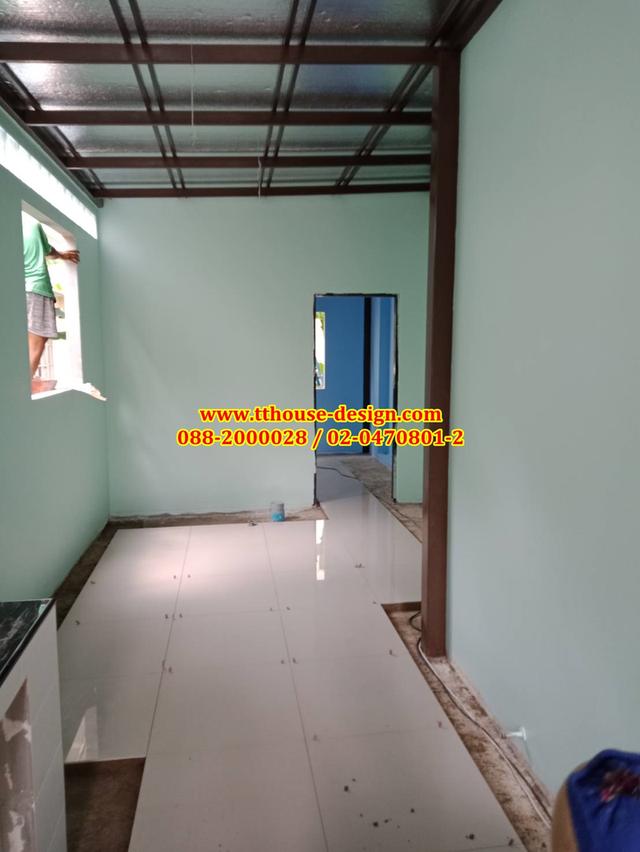 รับเหมา ต่อเติม โครงหลังคา กันสาด ห้องครัว เทพื้นปูกระเบื้อง Line dddesign23 รูปที่ 7