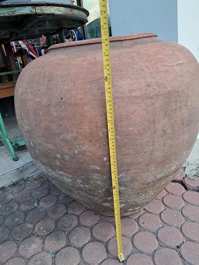 โอ่งแดงโบราณ แต่งบ้านแต่สวน สะสมได้ รูปที่ 4