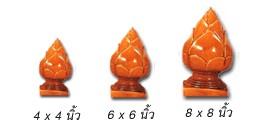 บัวหัวเสากระเบื้องดินเผาเด่นจันทร์