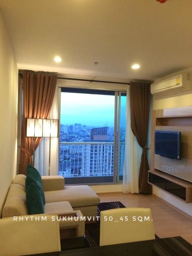 ให้เช่า คอนโด river view 1 nice bedroom Rhythm สุขุมวิท 50 (ริธึ่ม สุขุมวิท 50) 45 ตรม. near BTS Onnut Lotus Century Mal 1