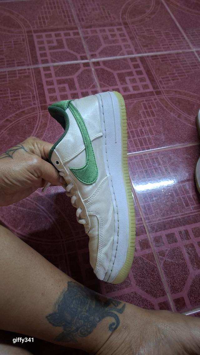 Nike Air Force 1 Low '07 Satin "White Pine Green" (DX6541-101)