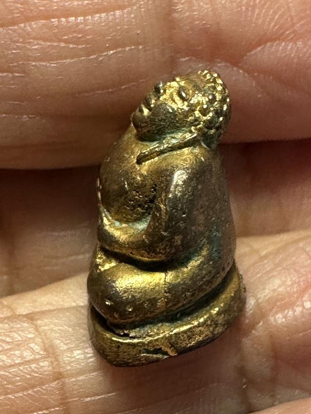 รูปหล่อพระสังขจายกะหลั่ยทอง ไม่ทราบที่ ก้นมีจาร 3