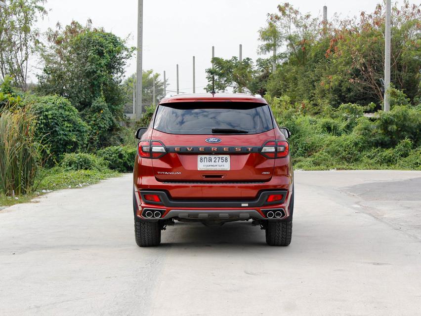 FORD EVEREST 2.0 BI-TURBO 4WD TITANIUM PLUS ปี 2019 (VAT) โฉม ปี 15-22  เกียร์ AUTO ดีเซล สีแดง รถบ้านพร้อมใช้งาน ไมล์เพียง 202,300 km. 6