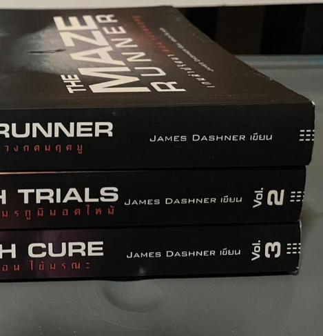 หนังสือนิยาย มือสอง The Maze Runner เล่ม 1-3 The Scorch Trials The Death Cure The Kill Order 3