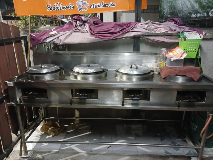 เตาสแตนเลสขนมครก 4หัว พร้อมใช้งาน