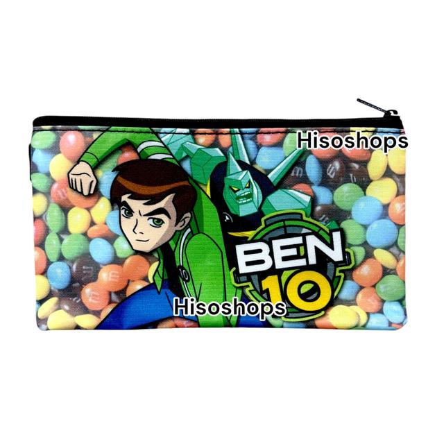 NEW/ BEN10 ALIEN FORCE กล่องดินสอเบนเท็น กระเป๋าดินสอ แบบผ้า สีสันสดใส เหมาะสำหรับน้องๆวัยเรียน 10