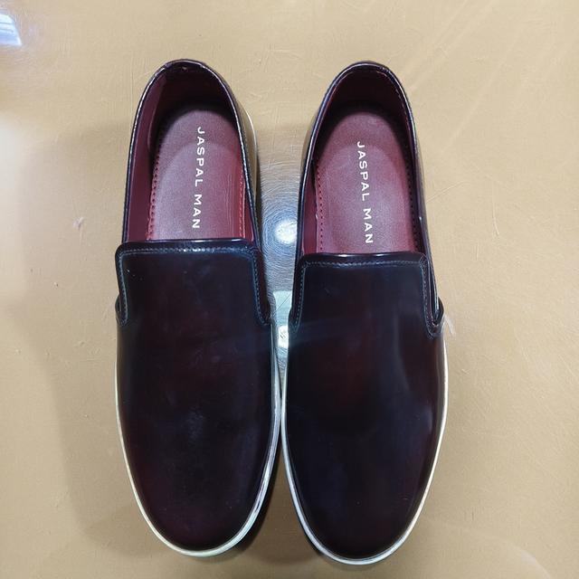 JASPAL Mens Genuine Leather Loafers Shoes (Burgundy / Oxblood)(รหัส/ล็อต : 8-14 / 2463)Made in IndiaSize : 41 รูปที่ 6
