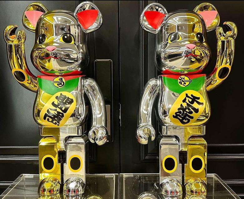 BEARBRICK Maneki Neko Good Luck 3