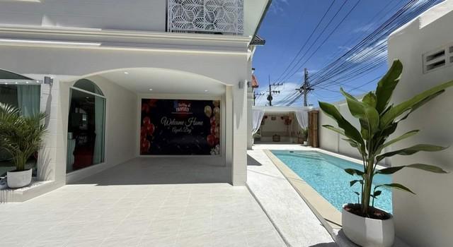 ขายบ้าน 2 ชั้น Pool Villa บางละมุง พัทยา 71 ตร.วา ใกล้โรงเรียน Satit ครัวไทยยุโรป สระส่วนกลาง 2