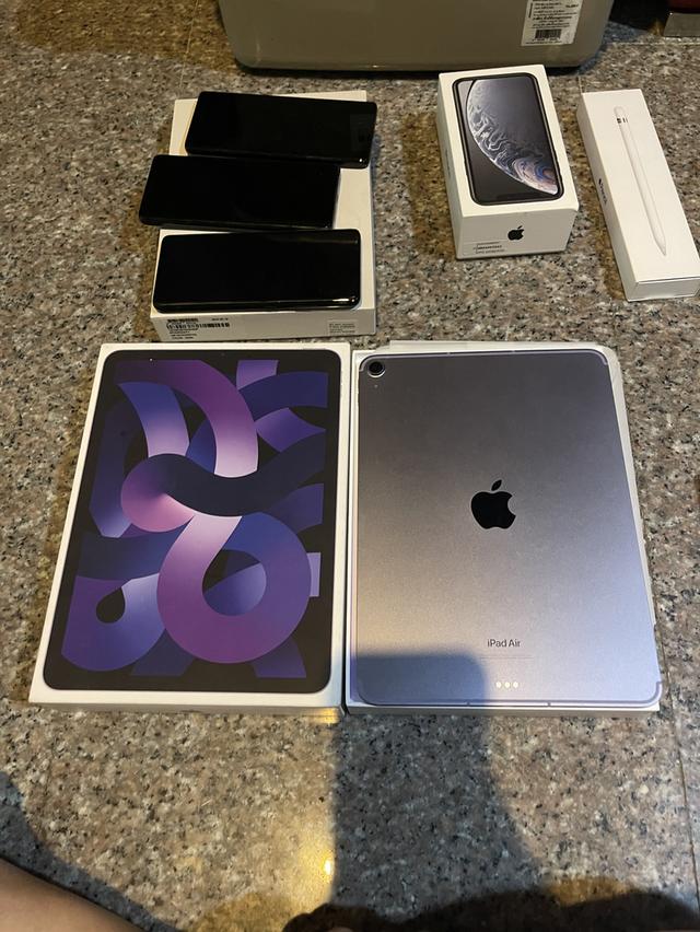 ขายiPadAir5 M1 สีใหม่Purple64กิ๊กWifi Celluer ยกกล่องประกันมกราปีหน้าแบต100หายากมากๆ