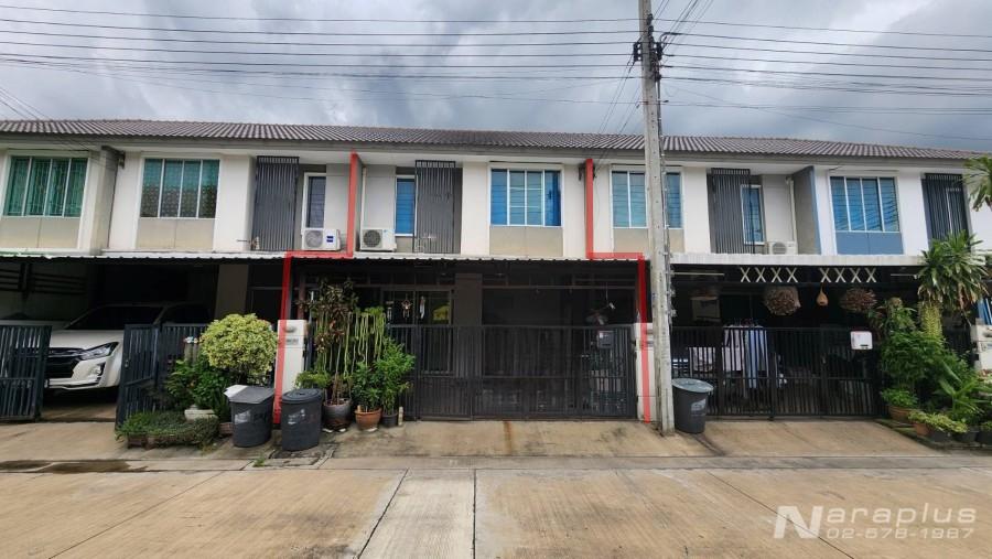 68060808 : ขายทาวน์เฮ้าส์ 2 ชั้น หน้ากว้าง 5.7 เมตร ขนาด 19.3 ตร.ว. หมู่บ้านพฤกษา วิลล์ 55/2 วงแหวน-รามอินทรา เฟส 2 สุเหร่าคลองหนึ่ง กรุงเทพฯ 1