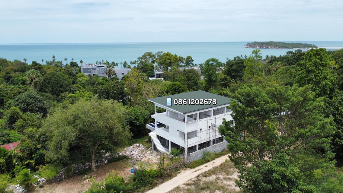 ขายที่ดินพร้อมบ้านซีวิวเกาะสมุย 1