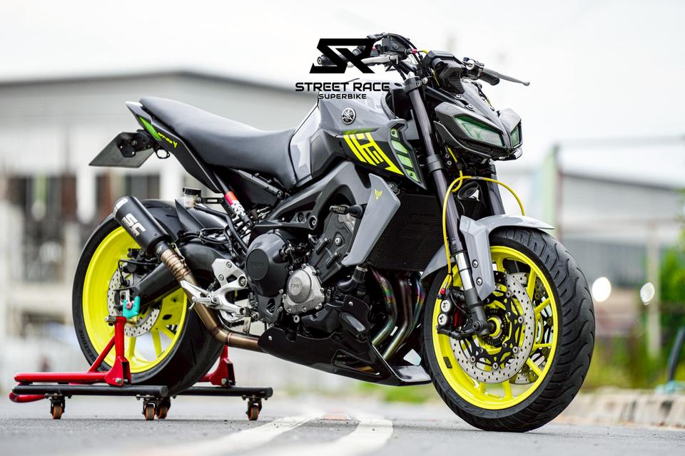 2017 Yamaha 🔥 yamaha mt-09 ปี 2017 | สีเทา–ล้อเขียว หล่อเด่น ของแต่งแน่น โคตรคุ้ม! 🔥