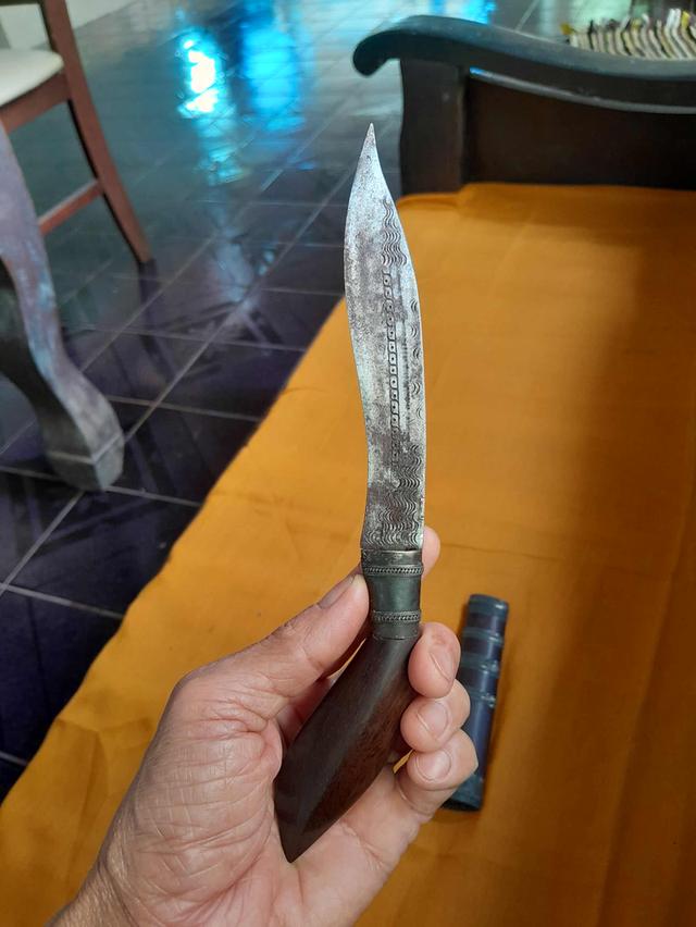 มีดหมอหลวงพ่อรุ่งวัดหนองสีนวล ด้าม+ฝักเป็นไม้พะยูงแท้ 3