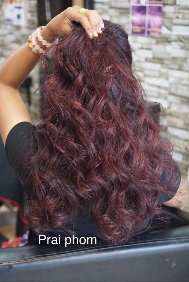 PRAIPHOM SALON (ร้านปรายผม ซาลอน) ร้านทำผมชุมพร ออกเเบบทรงผมชายหญิง ทำสีผม ไฮไลท์ บารายาจ ยืดผม ดัดลอน ดัดวอลลุ่ม แก้ผมพัง ซ่อมผมเสีย บำรุงผม ใกล้ฉัน 17