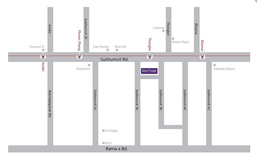 Condo Rhythm Sukhumvit 36-38 ใกล้ BTS ทองหล่อ 24 ตรม. ชั้น 6 ชั้นเดียวกับสระว่ายน้ำ ตกแต่งครบ 10