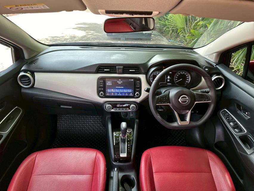 รหัสรถ PAT1936 Nissan Almera 1.0 VL Turbo A/T ปี 2021 สีแดง 13
