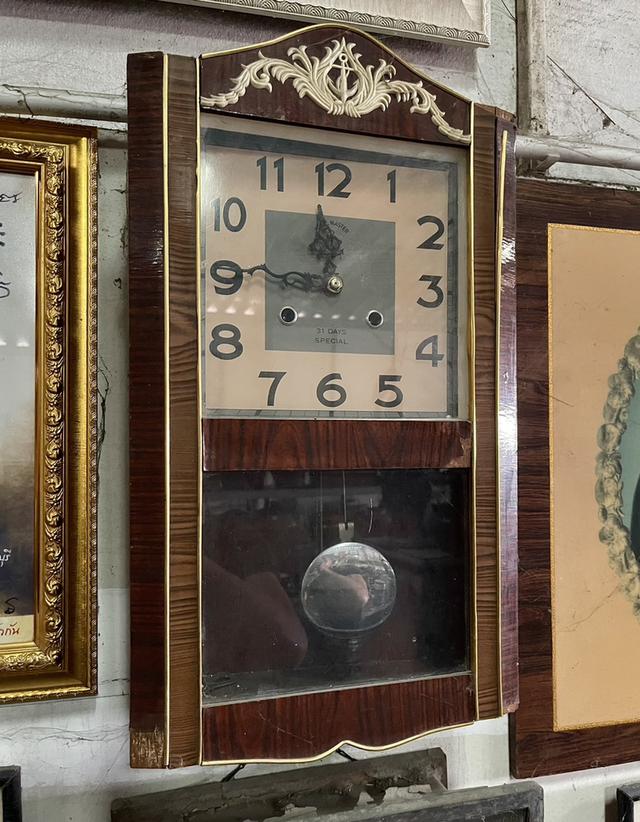 นาฬิกาโบราณ แขวนผนัง ระบบไขลาน ตราสมอ นาฬิกาญี่ปุ่นโบราณแขวนผนัง รูปที่ 4