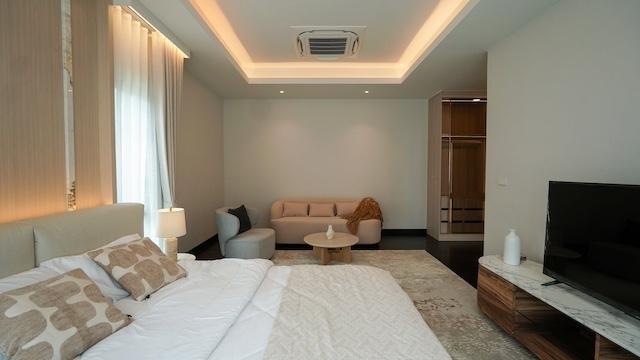 MHR171 ปล่อยเช่าขายบ้านเดี่ยวหรู เดอะซิตี้ บางนา 2 ฟังก์ชัน 5 ห้องนอน 6 ห้องน้ำ จอดรถ 4 คัน โถงสูง Double Volume มีห้องใต้หลังคา 7