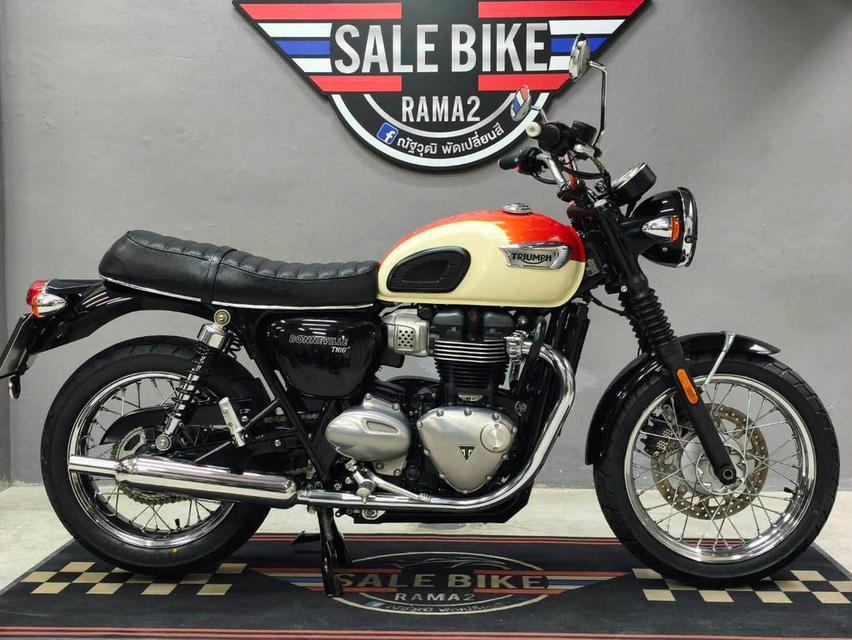 Triumph Bonneville T100 ปี 2018 abs   รถสวยมากๆ สีหายาก สไตล์ Classic