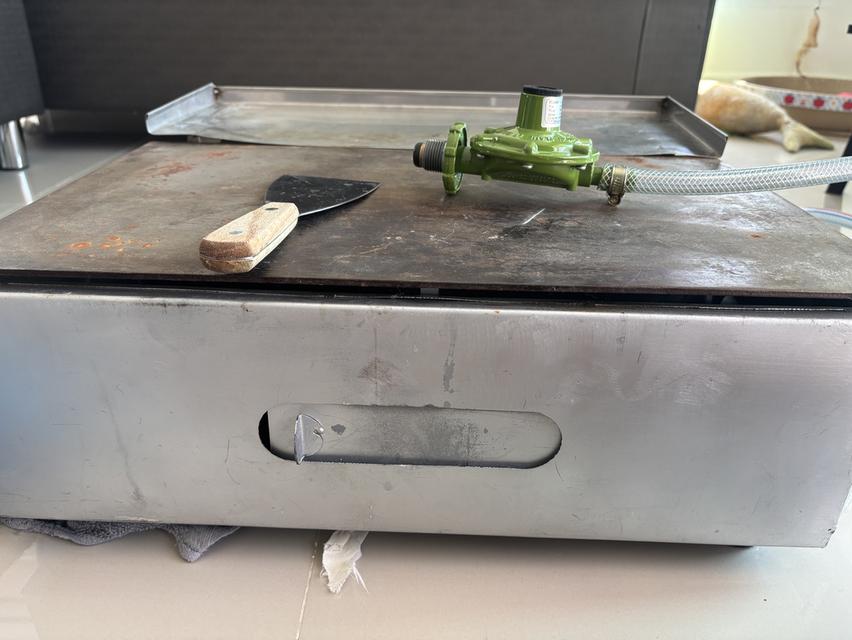 มือสอง เตาโตเกียว เตาย่างเนย หน้าเหล็กแผ่นเรียบ พร้อมอุปกรณ์ครบชุด 18