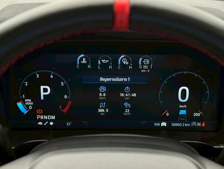 Ford Ranger Pickup 4dr DCab Raptor Auto 10sp 4WD 3.0TTi (V6,EcoBoost)  ปี 2023 สีส้ม ไมล์ 58,xxx km 12
