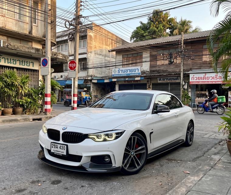 BMW 430i M-Sport Convertible 2018 สีขาว วิ่งน้อย