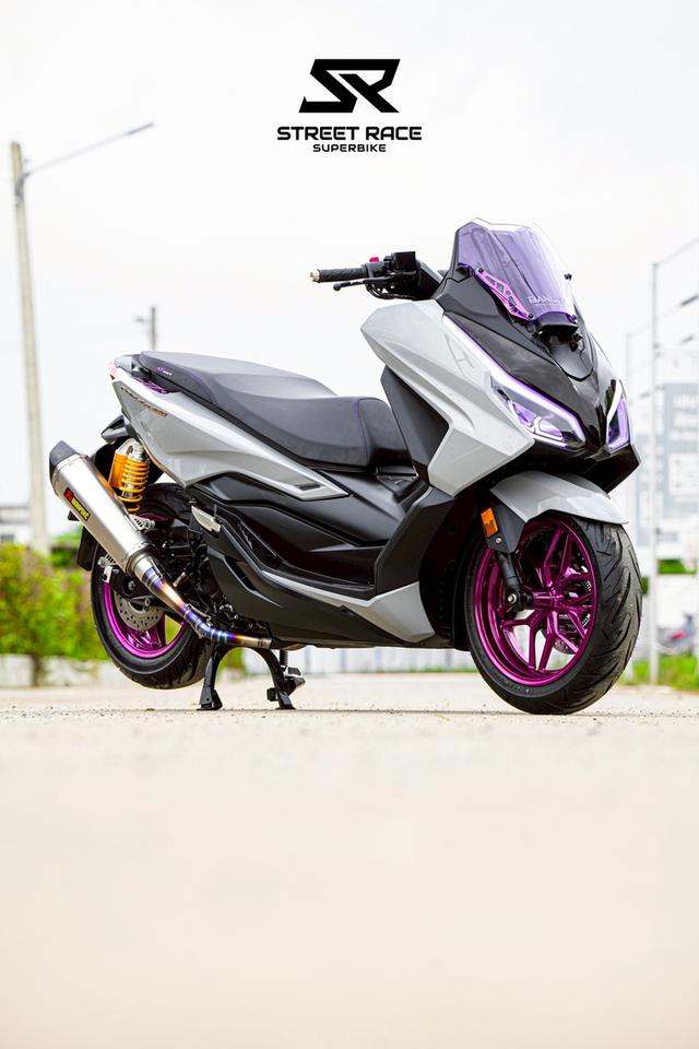 2024 Honda forza 350 rs ปี 2024 แต่งเต็มล้นคัน! 🔥 💥 ท่อ akrapovic / ไฟหรี่ bm + ไฟเลี้ยวในตัว เปลี่ยนสีได้ / ล้อสี powder coat 2