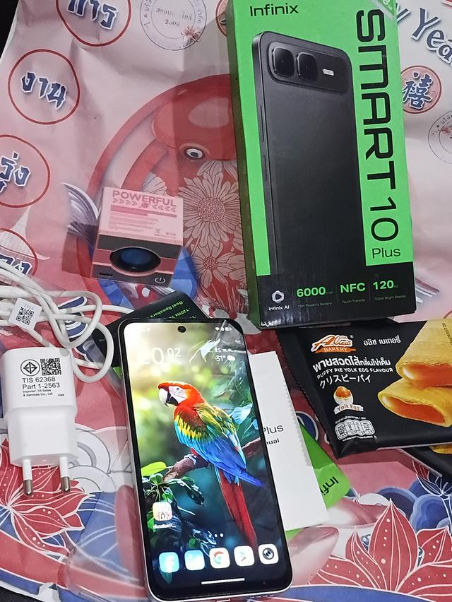 ❌ขายแล้ว❌infinix smart 10 plus 8/128 ครบกล่อง ประกัน 01-05-2027  หาแลก
