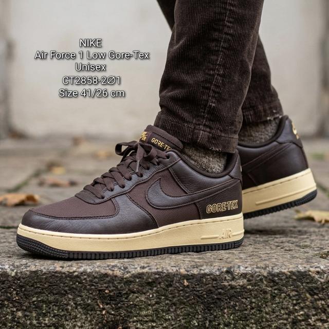NikeAir Force 1 Low Gore-Tex Baroque Brown Sneakers(CT2858-201)Size. 41 /26 cm⭐️⭐️⭐️⭐️ Pre-owned / Excellent Condition🔥 Price : 1,250฿